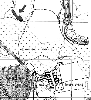 Mapa okolv Vrbensk tn